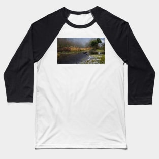 Frozen Shore on the River Wye Baseball T-Shirt